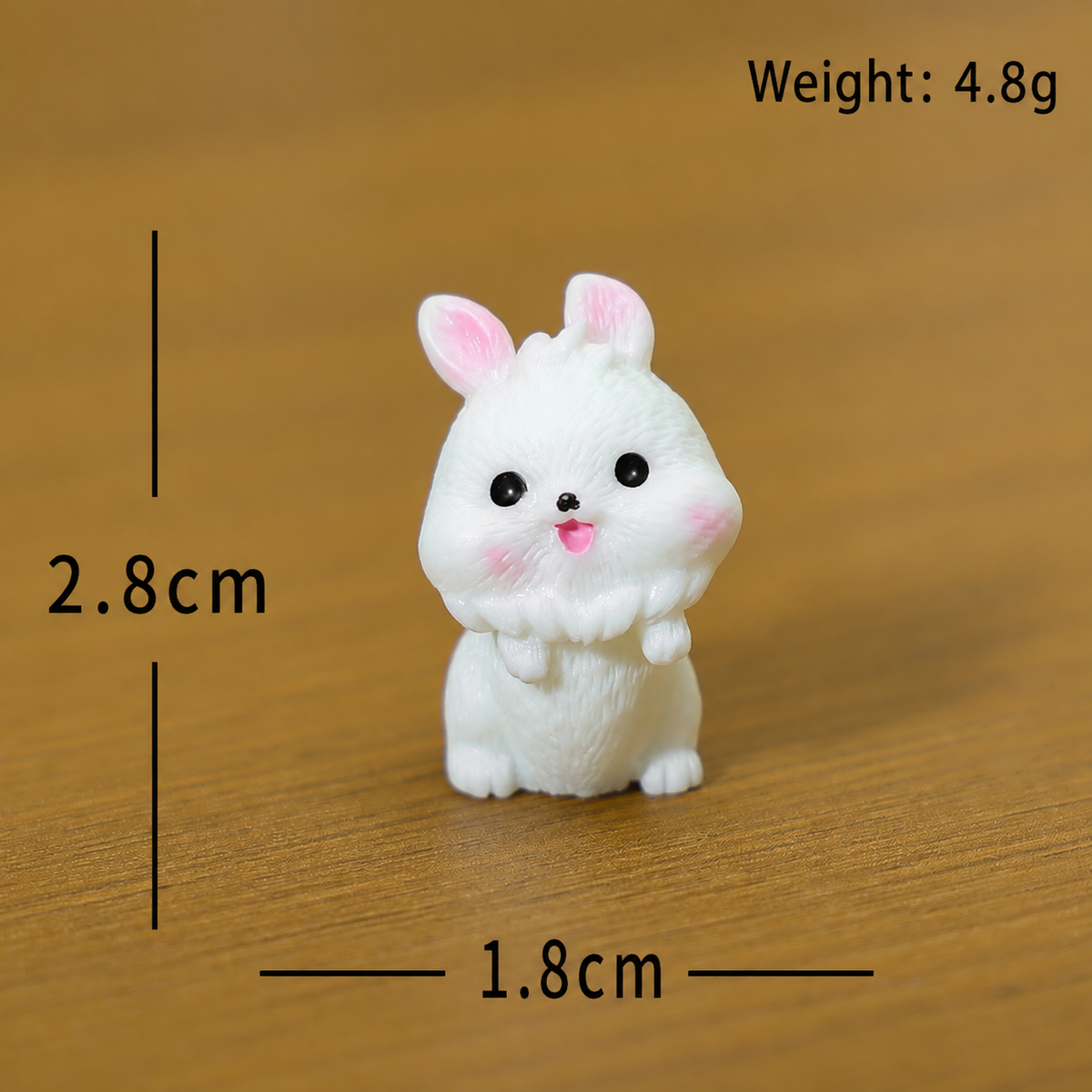 Objella - Fluffy-Tail Rabbit Miniature Ornament
