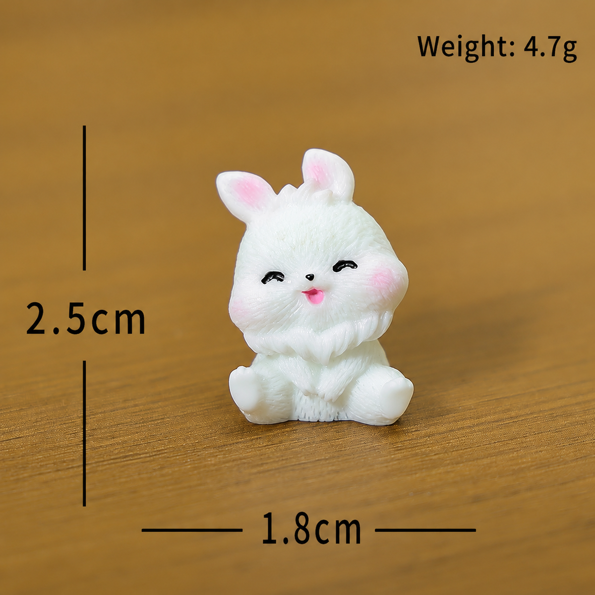 Objella - Fluffy-Tail Rabbit Miniature Ornament