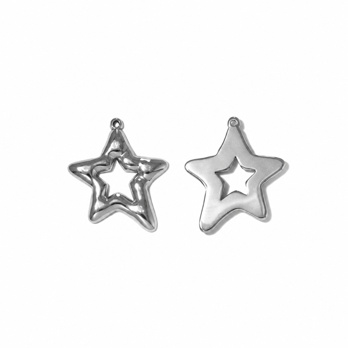 Elvane - Puffy Star and Scallop Shell Pendant Only