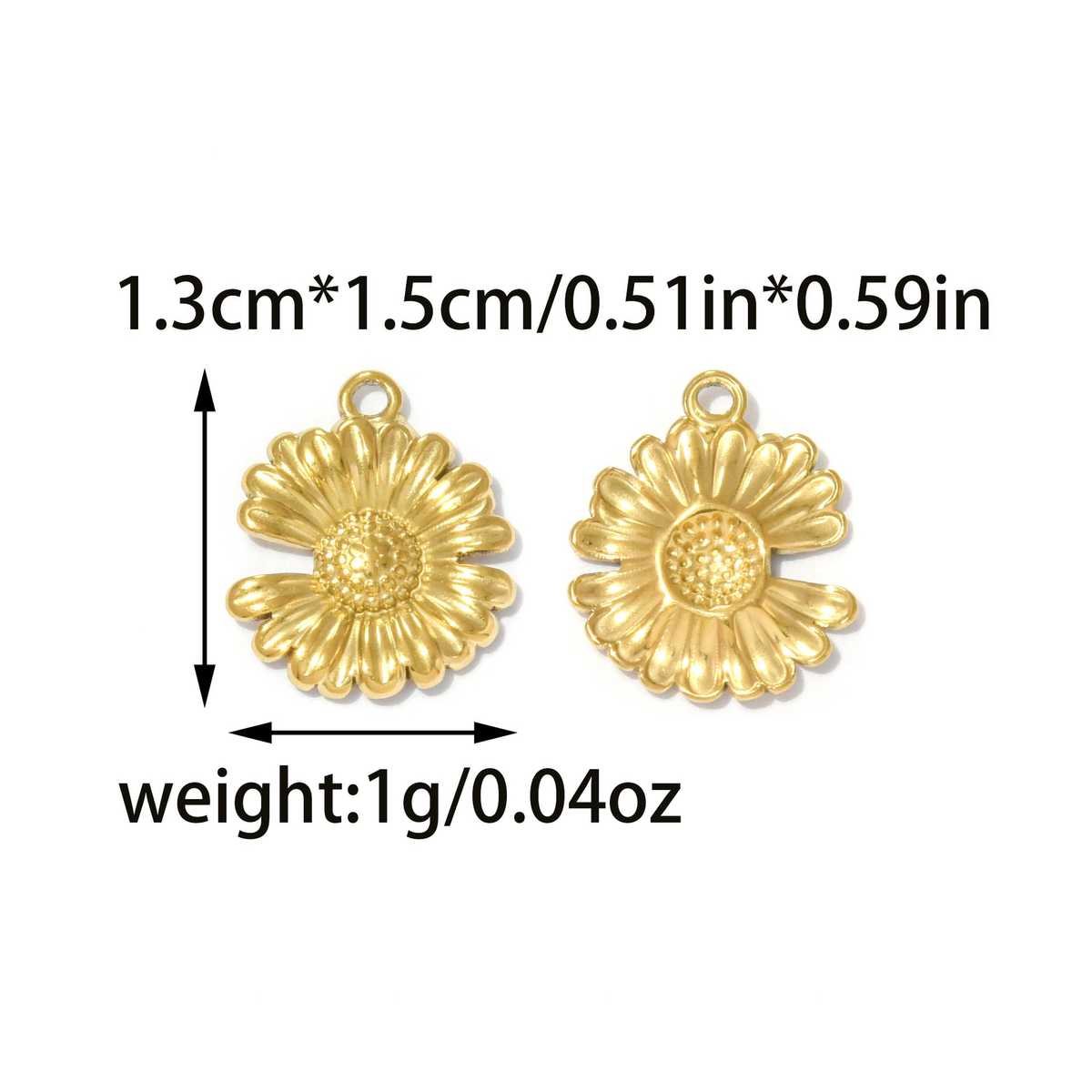 Elvane - Daisy Head and Stemmed Flower Pendant Only