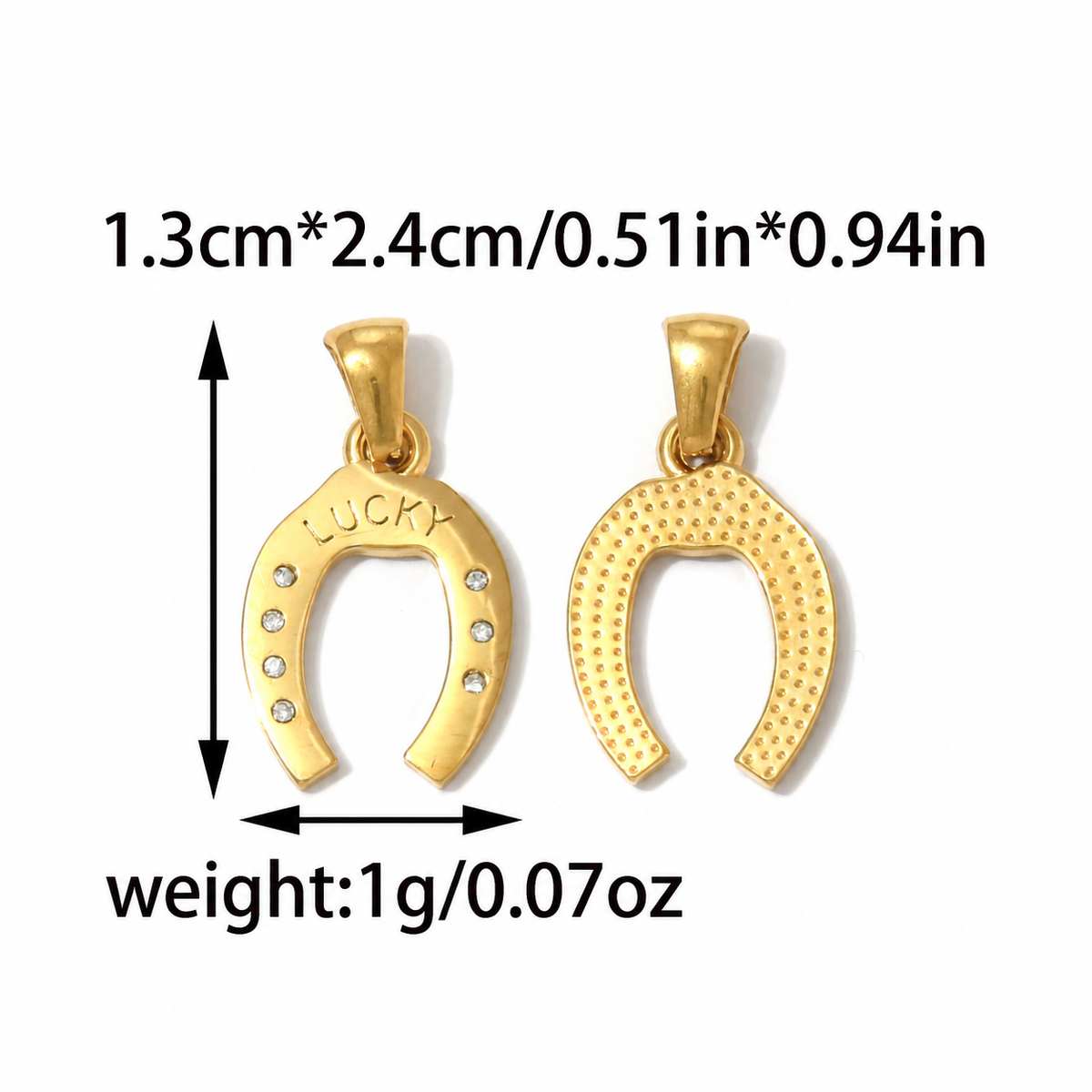 Elvane - Lucky Horseshoe and Envelope Pendant Only