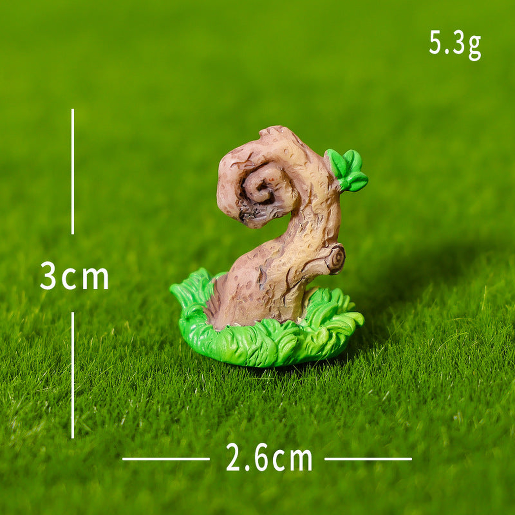 Objella - Mossy Stump Stone Miniature Ornament