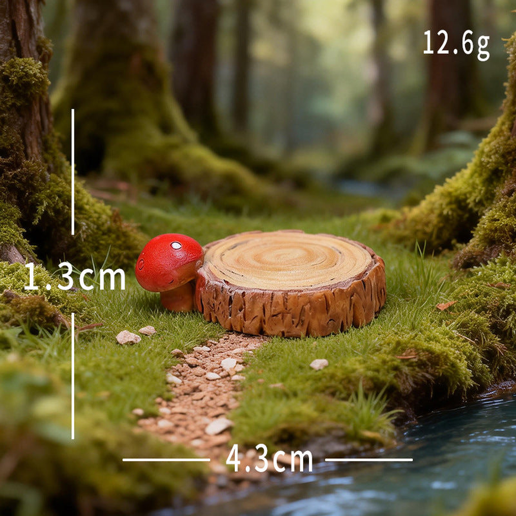 Objella - Woodland Stump Furniture Miniature Ornament
