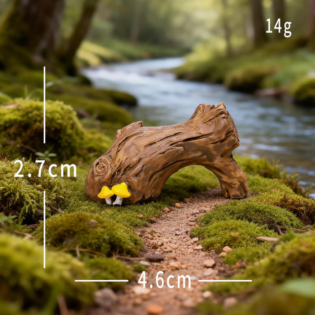 Objella - Woodland Stump Furniture Miniature Ornament