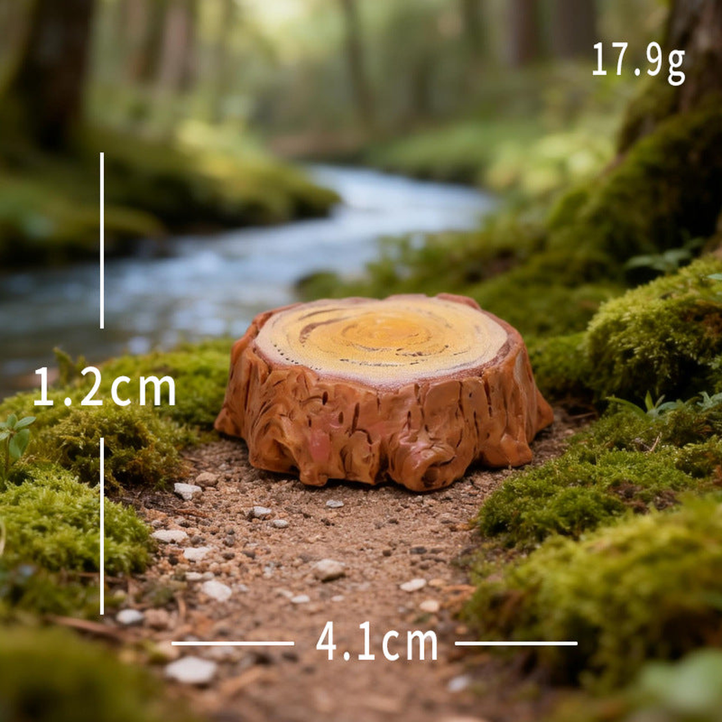 Objella - Woodland Stump Furniture Miniature Ornament