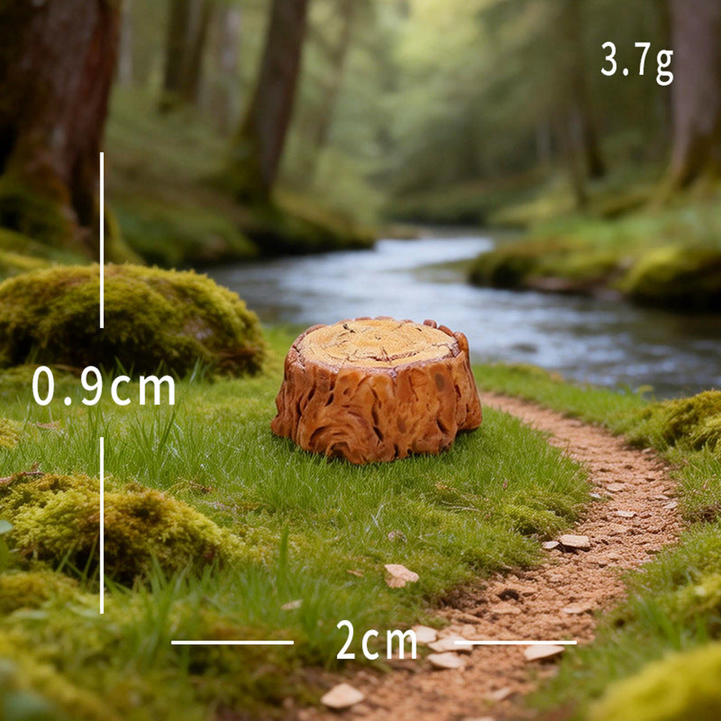 Objella - Woodland Stump Furniture Miniature Ornament