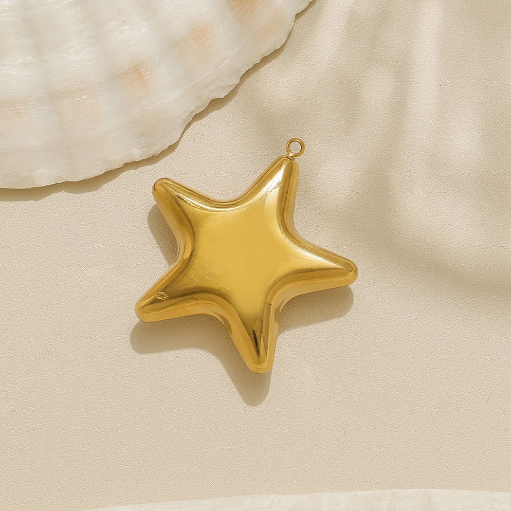 Elvane - Tortoiseshell and Puffed Shape Pendant Only