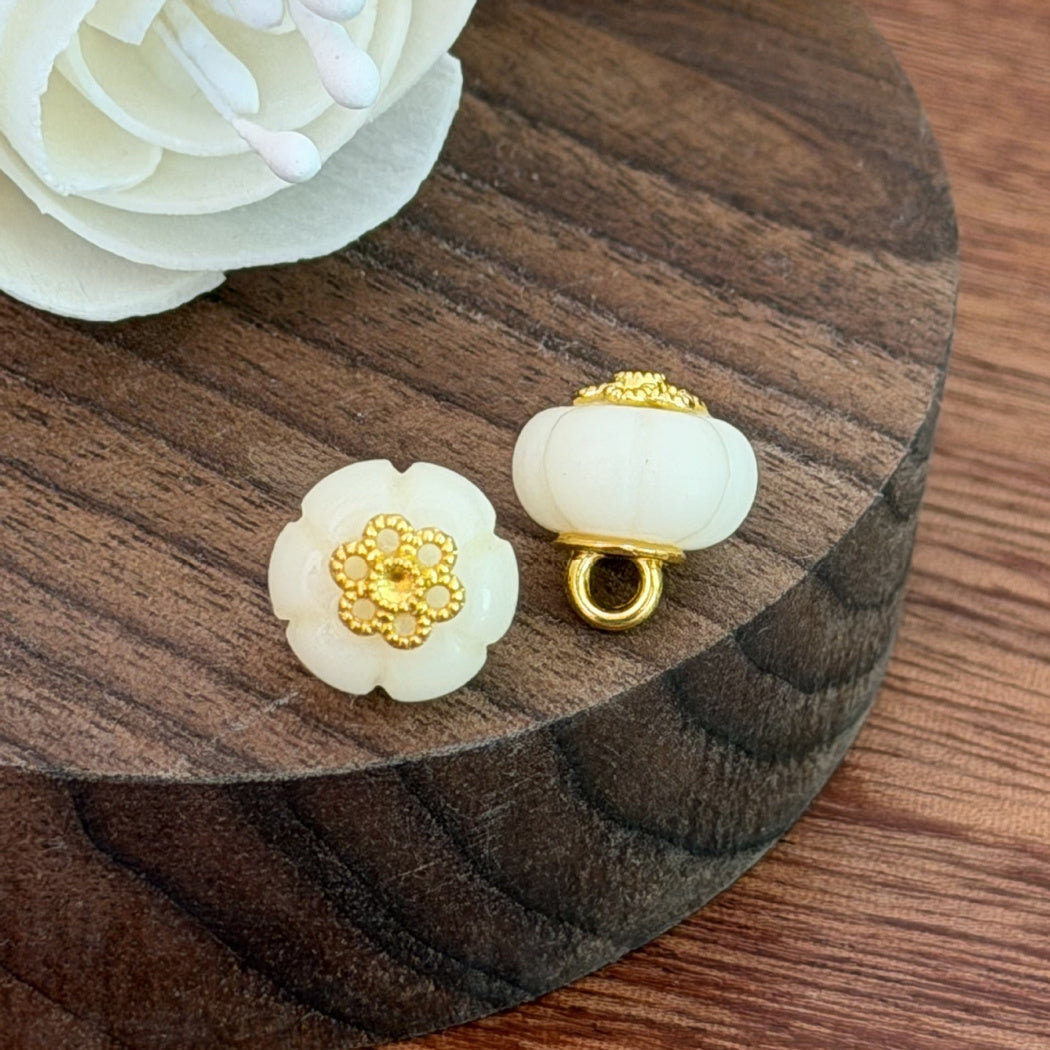 Pumpkin-shaped Chinese-style frog closure accessory, style view 05
