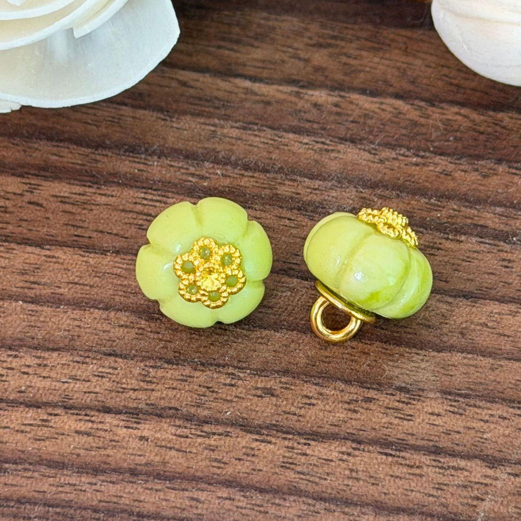 Pumpkin-shaped Chinese-style frog closure accessory, style view 06