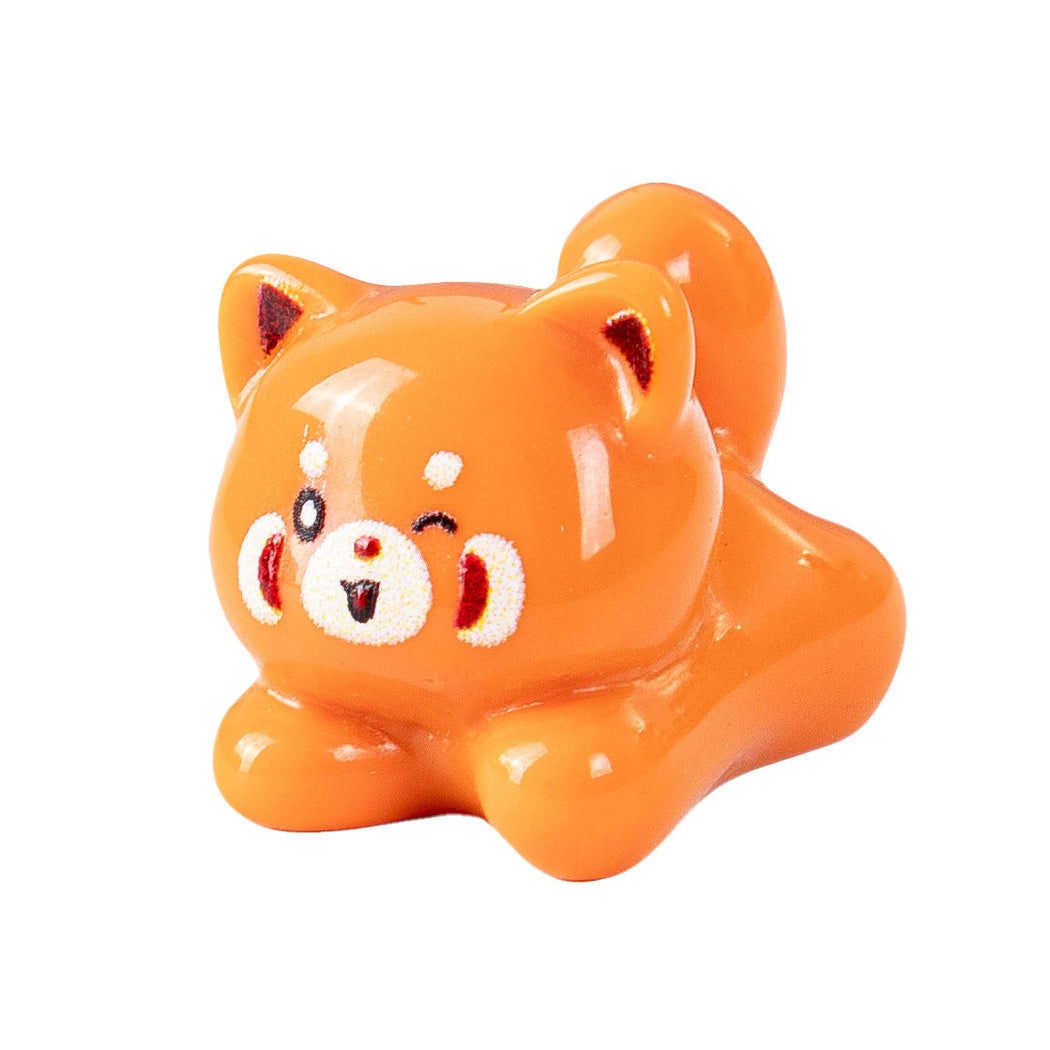 Cute raccoon miniature ornament, style view 01