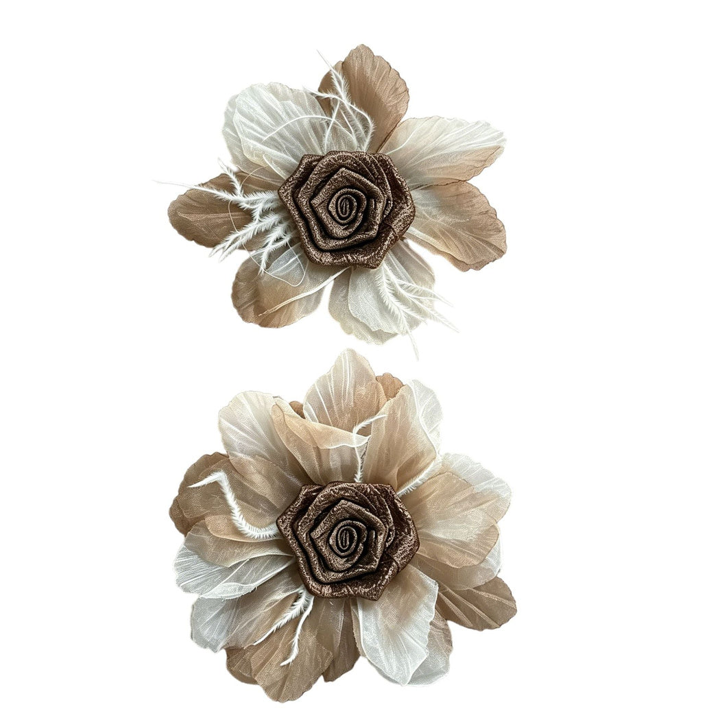 Black and red rose flower craft accessory, style view 01
