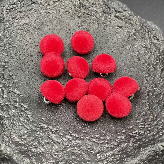 Bunli - DIY 10 Pack Soft-Pile Domed Shank Button
