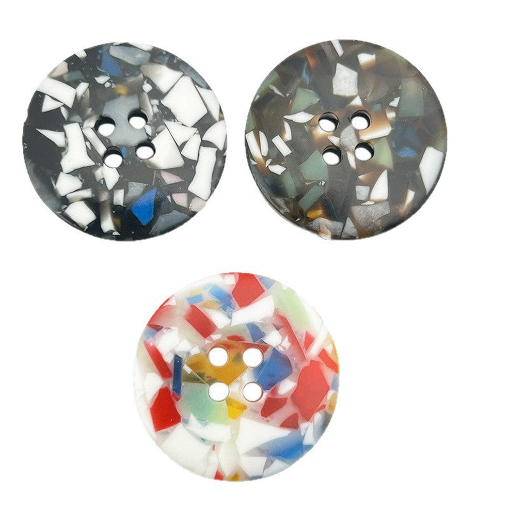 Bunli - DIY 10 Pack Chip-Mosaic Four-Hole Button