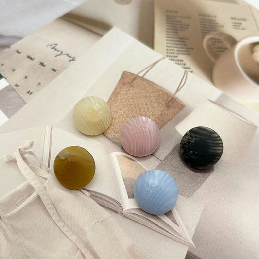 Bunli - DIY 10 Pack Domed Radiating-Texture Button