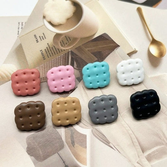 Bunli - DIY 10 Pack Biscuit-Shaped Dimpled Button