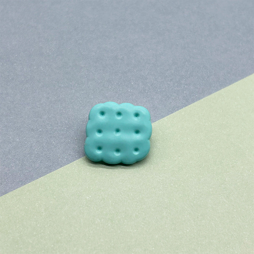 Bunli - DIY 10 Pack Biscuit-Shaped Dimpled Button