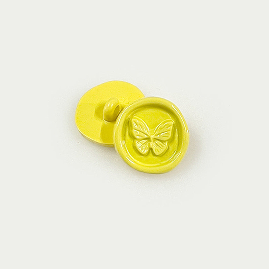 Bunli - DIY 10 Pack Butterfly-Embossed Shank Button