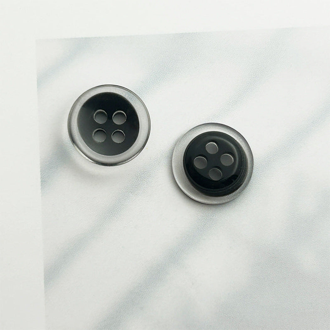Bunli - DIY 10 Pack Iridescent Recessed Four-Hole Button
