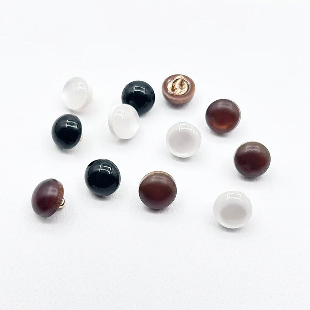 Bunli - DIY 10 Pack Domed Round Shank Button