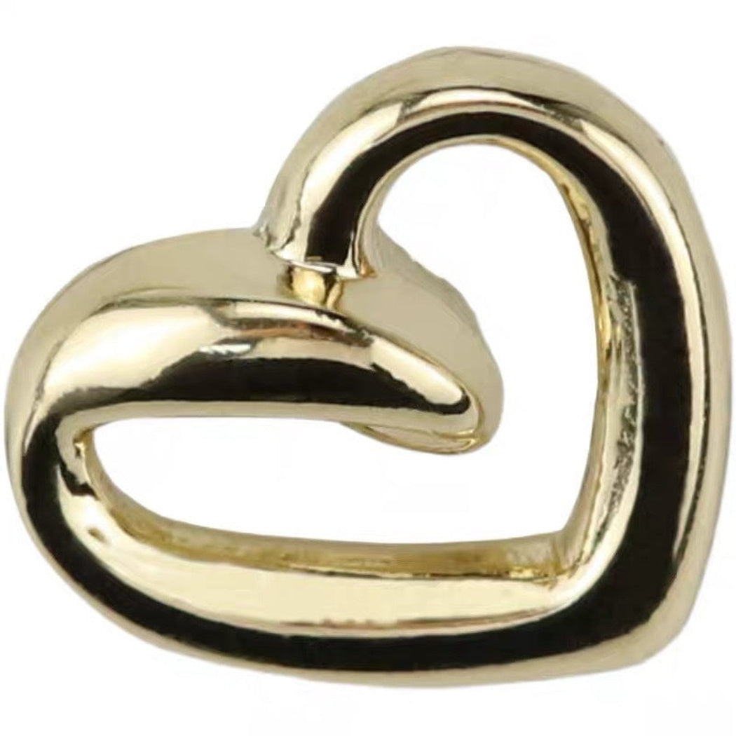 Bunli - DIY 10 Pack Openwork Heart-Shaped Shank Button