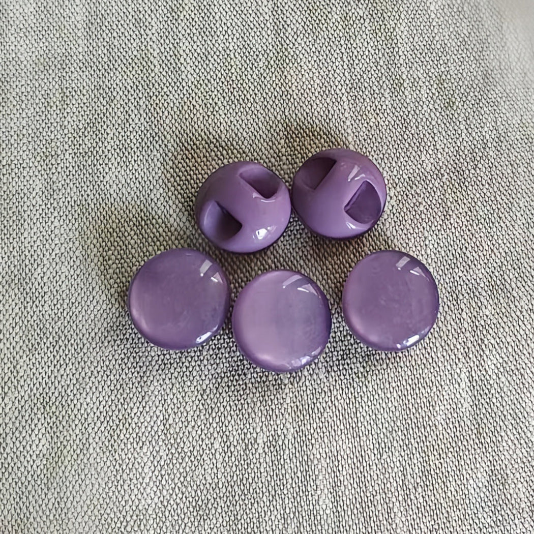 Bunli - DIY 10 Pack Glossy Domed Shank Button