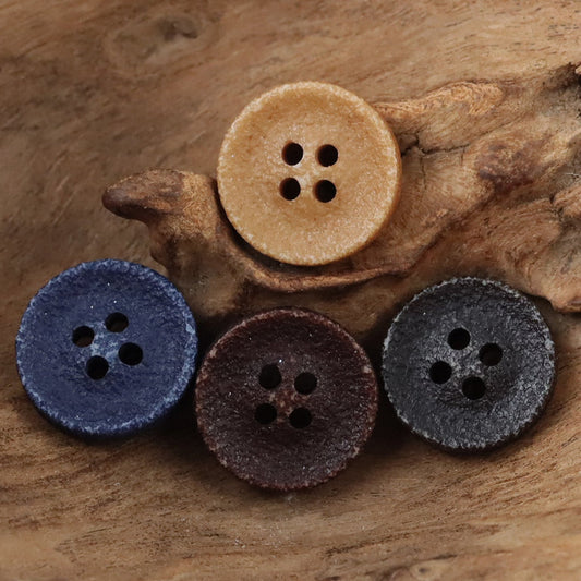 Bunli - DIY 10 Pack Distressed-Texture Four-Hole Button