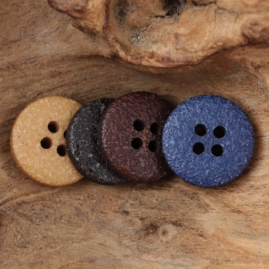 Bunli - DIY 10 Pack Distressed-Texture Four-Hole Button