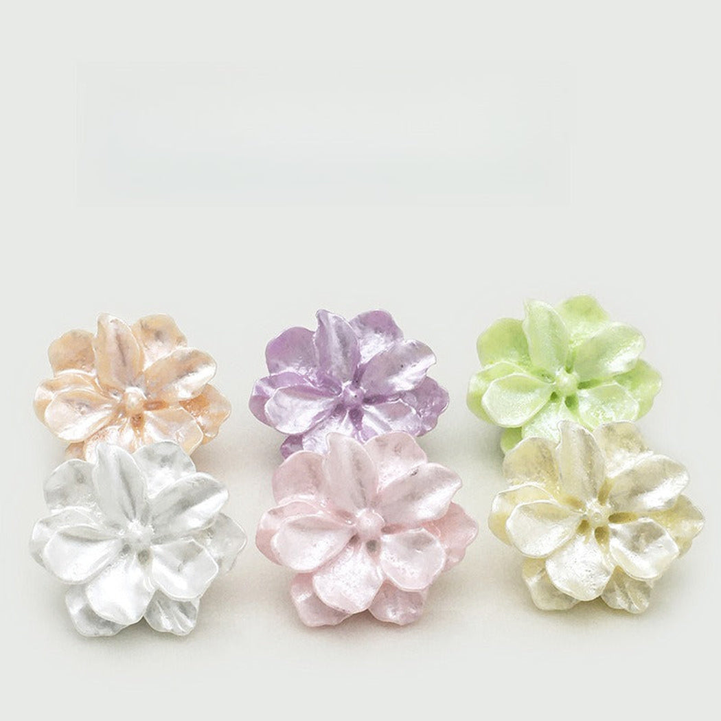 Assortment of layered blossom shank buttons