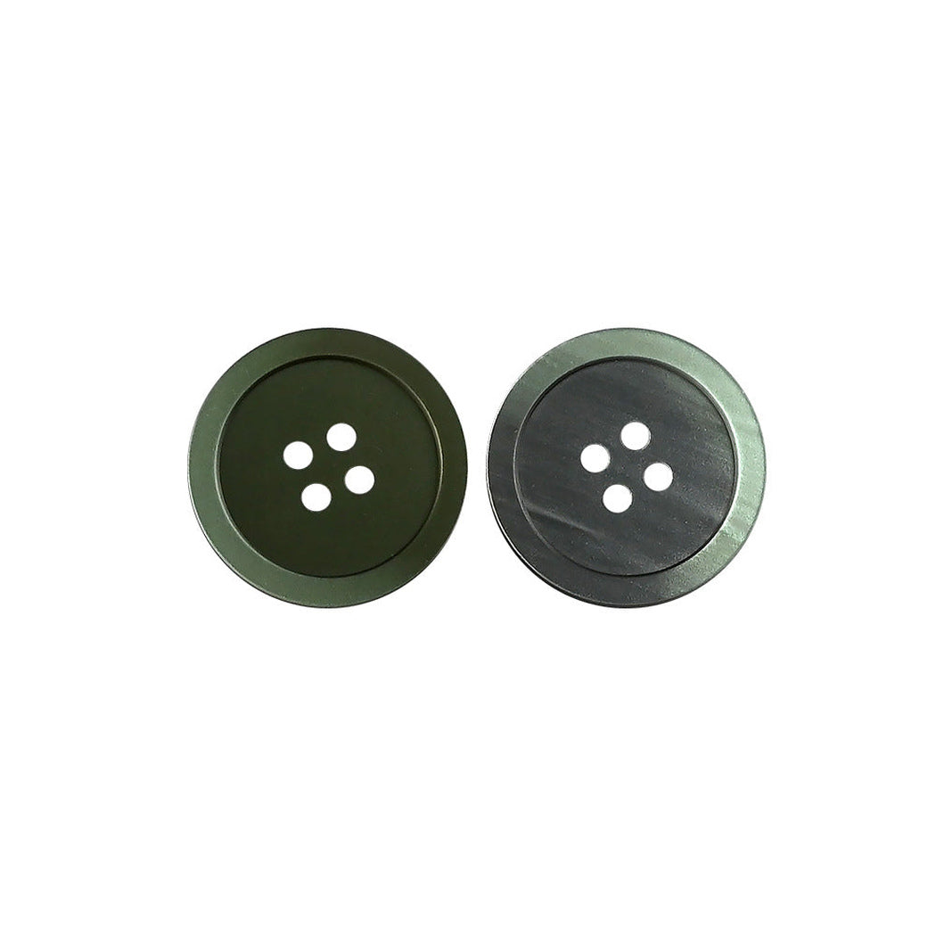 Bunli - DIY 10 Pack Shell Effect Rim Four-Hole Button