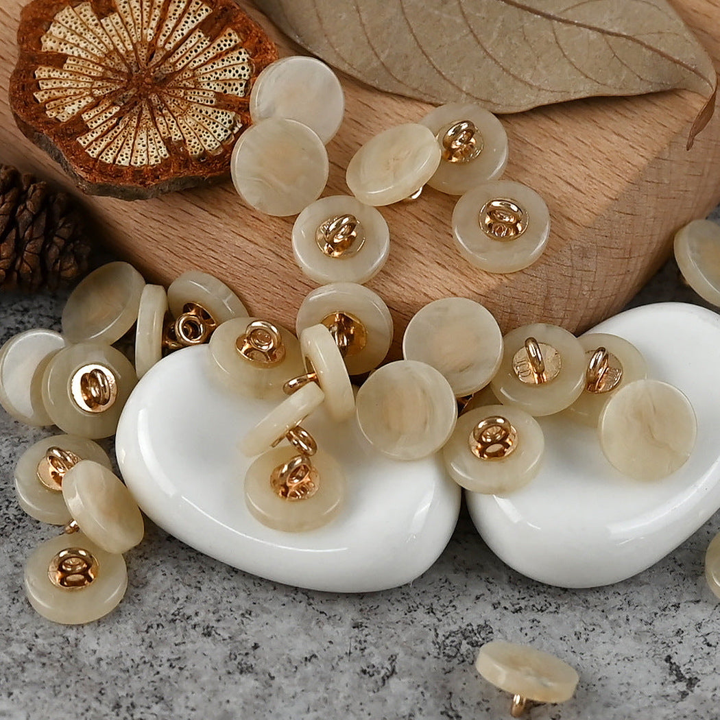 Bunli - DIY 10 Pack Two-Tone Round Shank Button