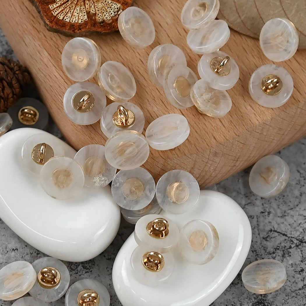 Bunli - DIY 10 Pack Two-Tone Round Shank Button