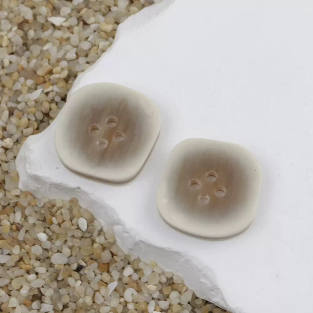 Bunli - DIY 10 Pack Grain Pattern Irregular Four-Hole Button