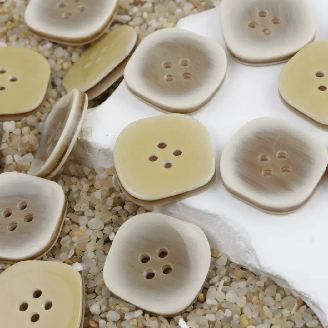 Bunli - DIY 10 Pack Grain Pattern Irregular Four-Hole Button