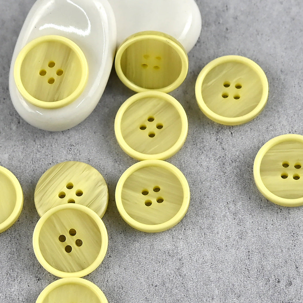 Bunli - DIY 10 Pack Grain Pattern Color Four-Hole Button