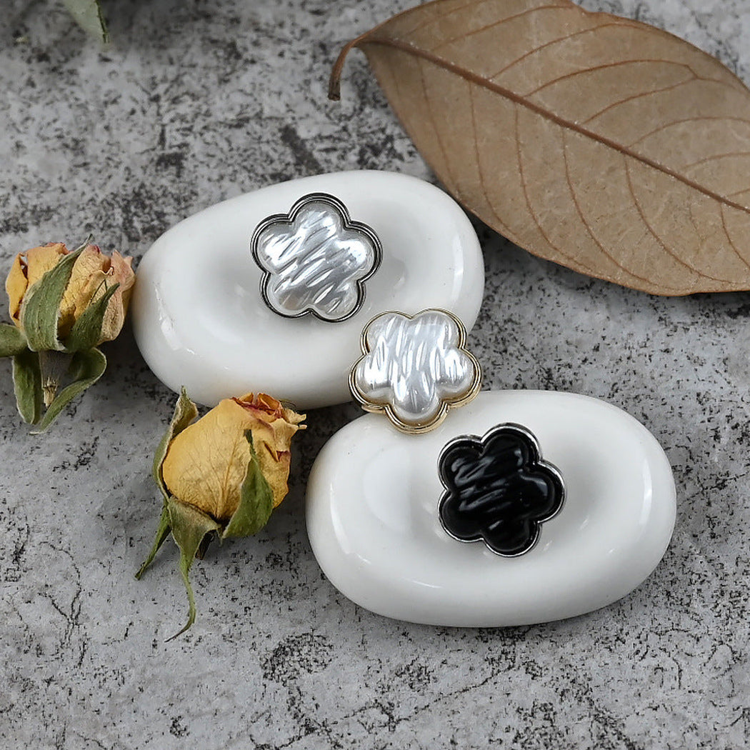 Bunli - DIY 10 Pack Sculpted Floral Shank Button