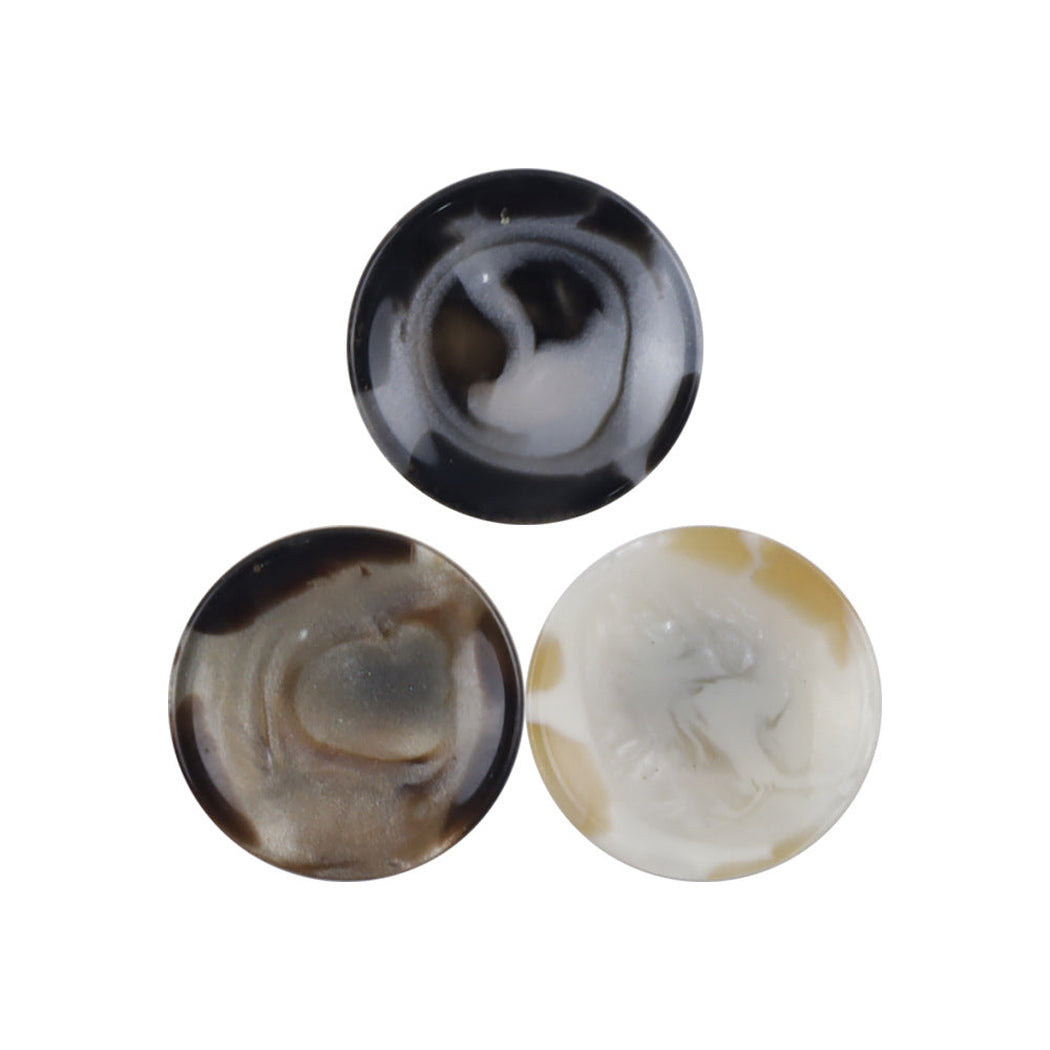 Bunli - DIY 10 Pack Marbled Round Shank Button