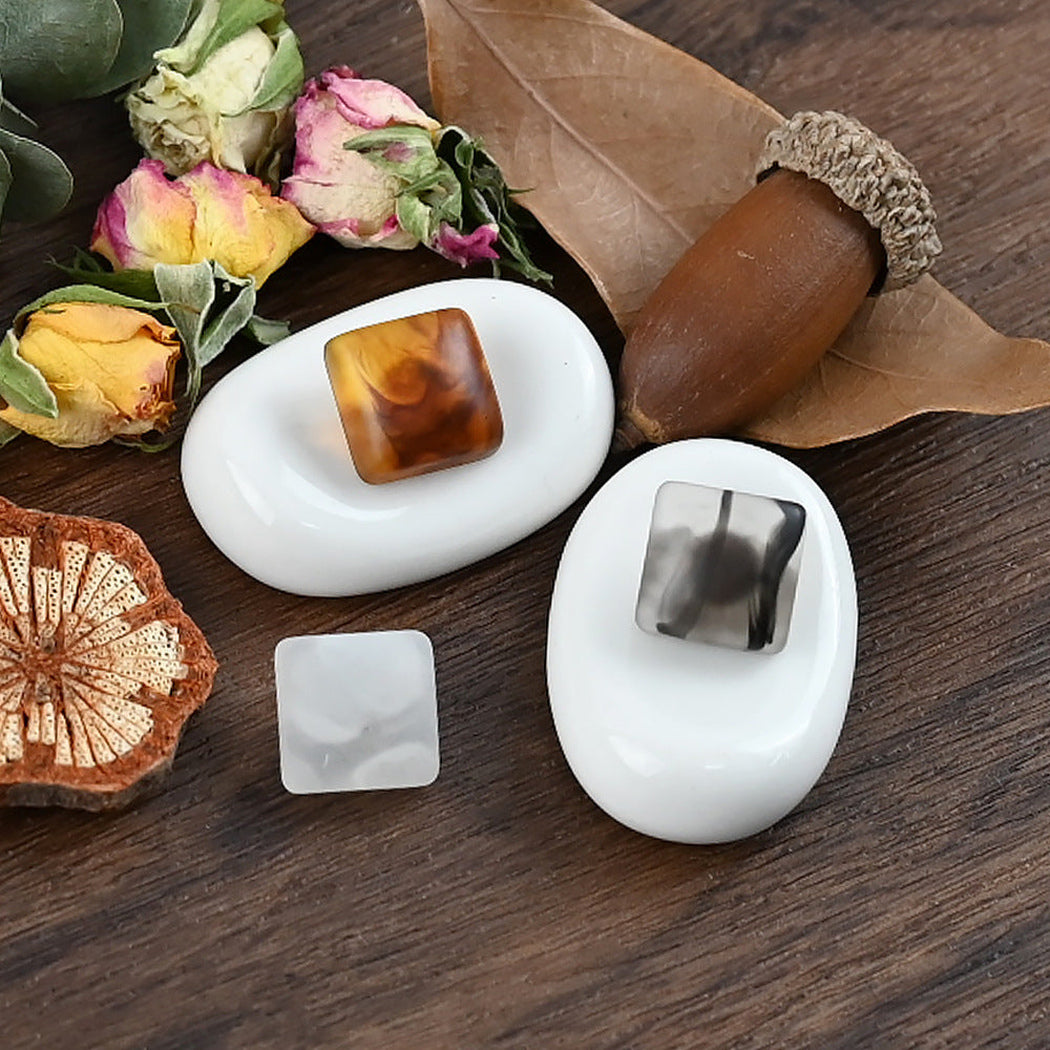 Bunli - DIY 10 Pack Translucent Square Shank Button