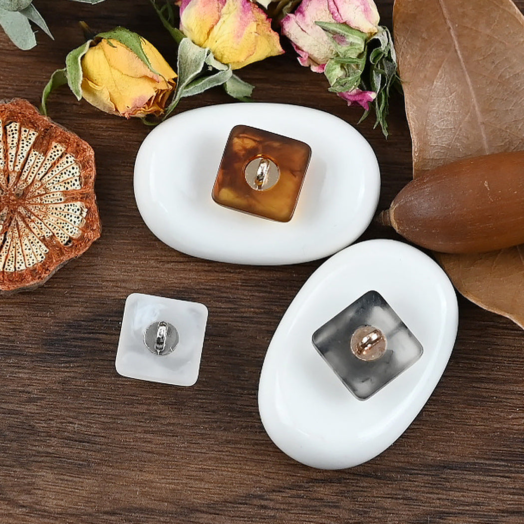 Bunli - DIY 10 Pack Translucent Square Shank Button