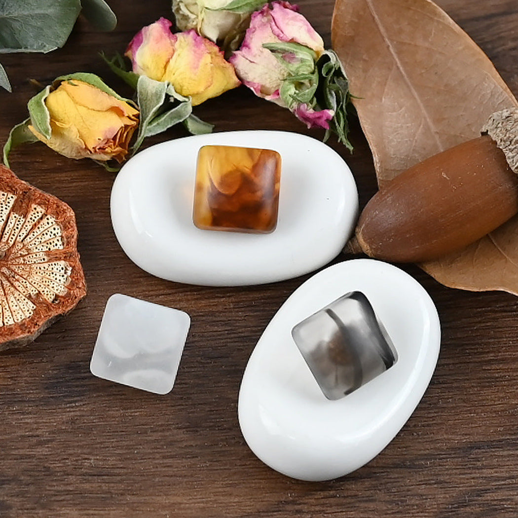 Bunli - DIY 10 Pack Translucent Square Shank Button