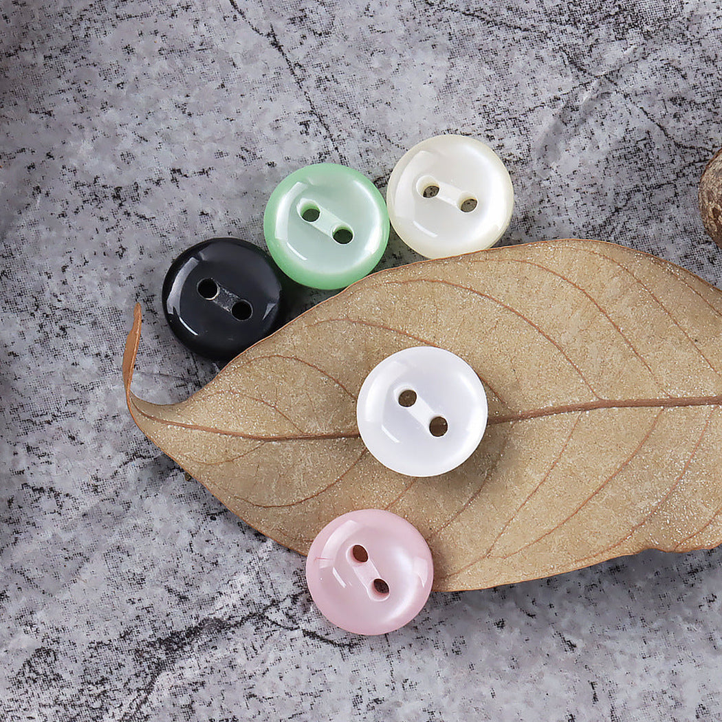 Bunli - DIY 10 Pack Luminous Round Two-Hole Button
