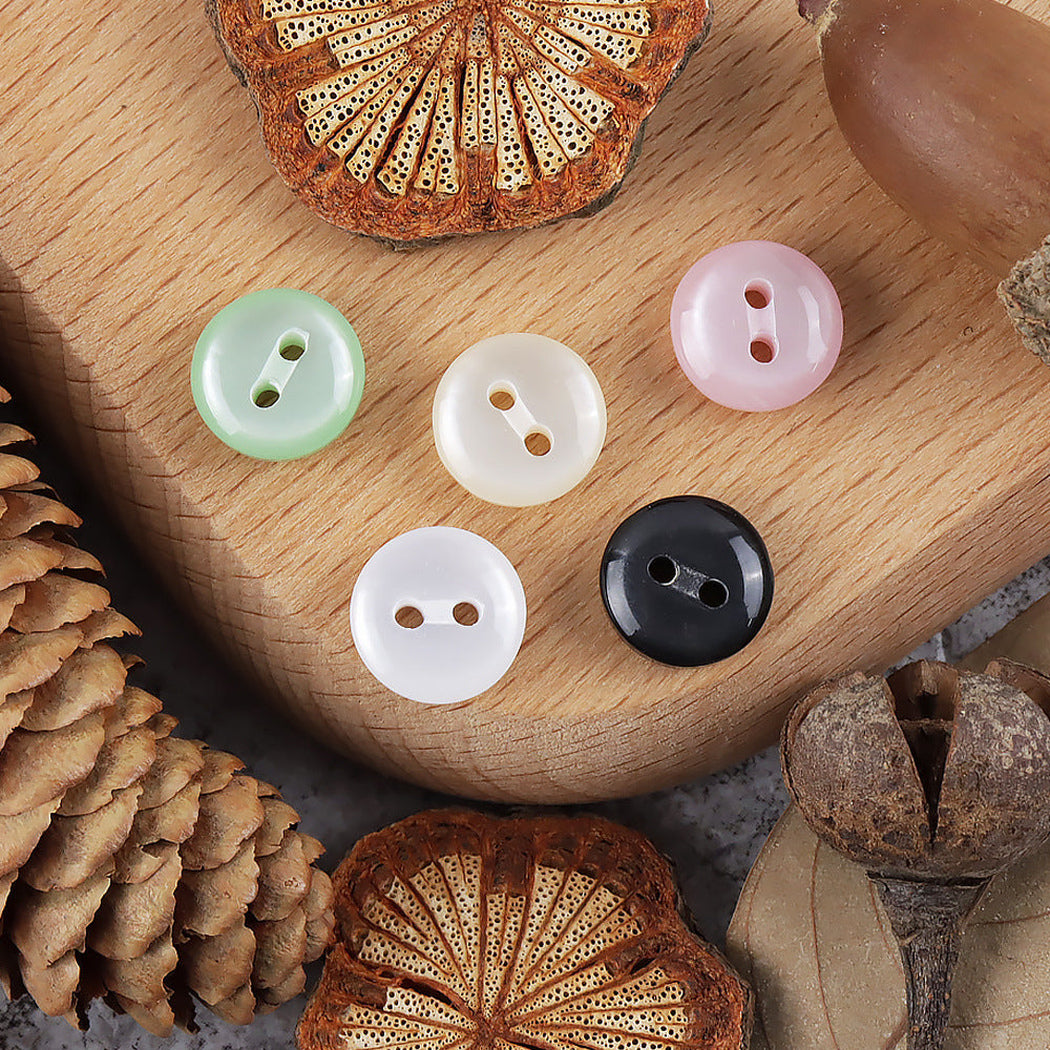 Bunli - DIY 10 Pack Luminous Round Two-Hole Button