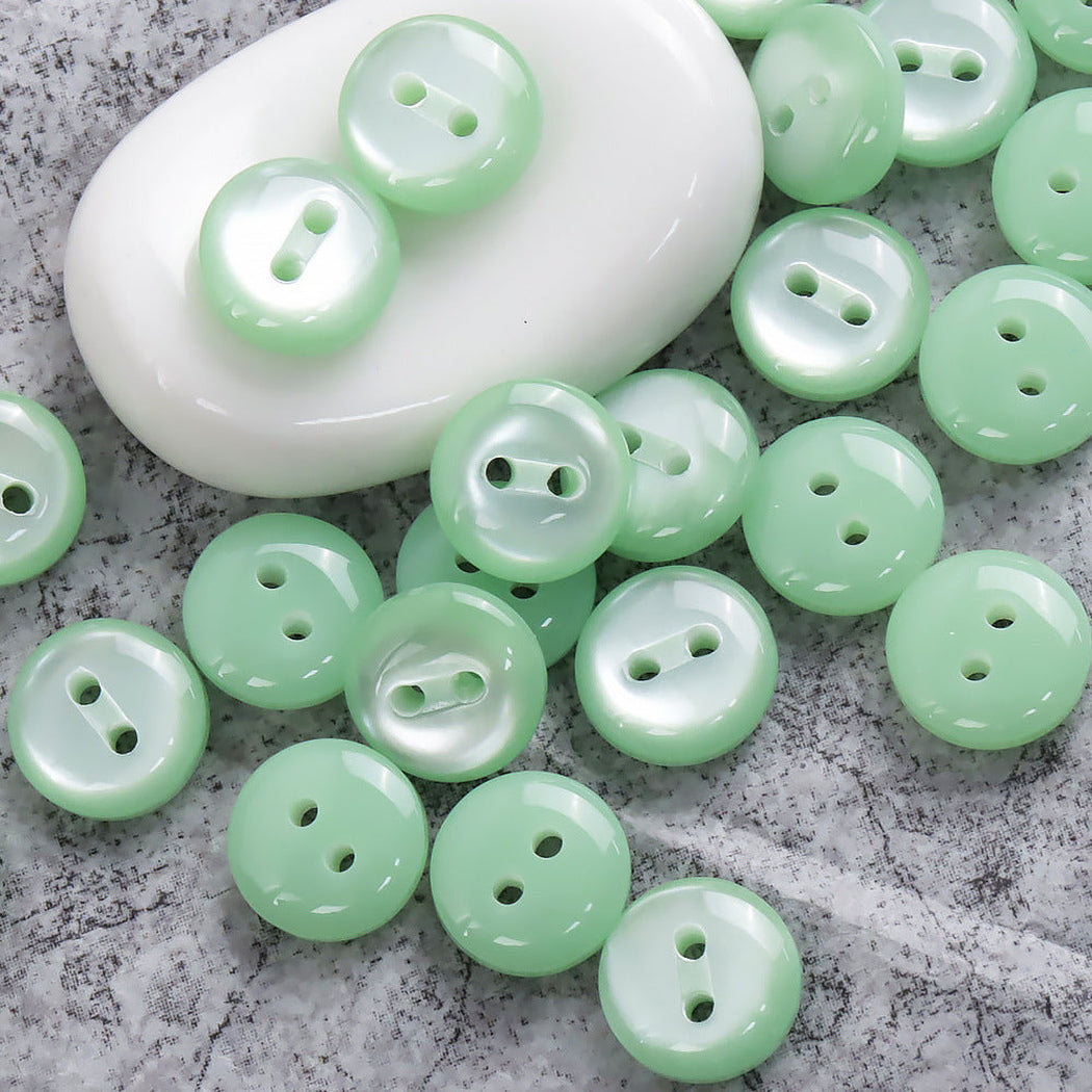 Bunli - DIY 10 Pack Luminous Round Two-Hole Button