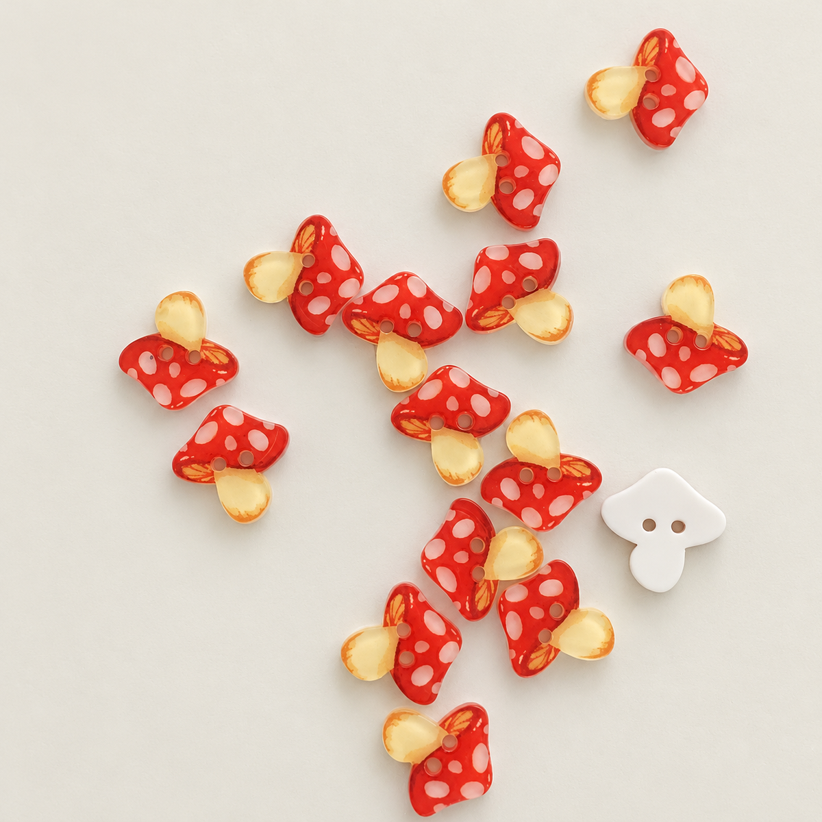Bunli - DIY 10 Pack Fruit and Flower Two Hole Button