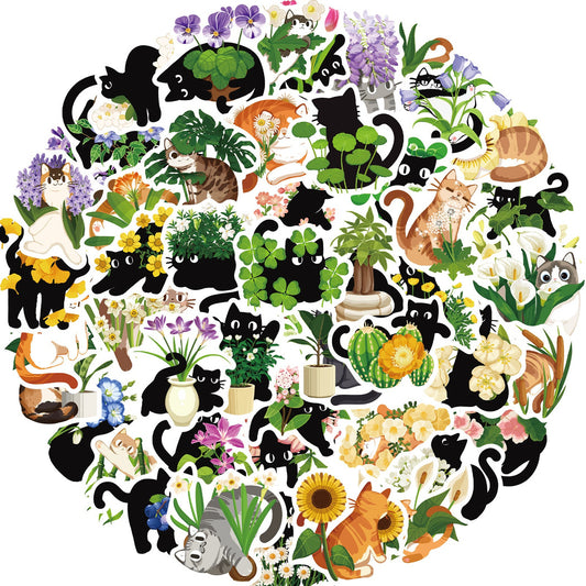 Lunira - Botanical Cat Garden Sticker Pack