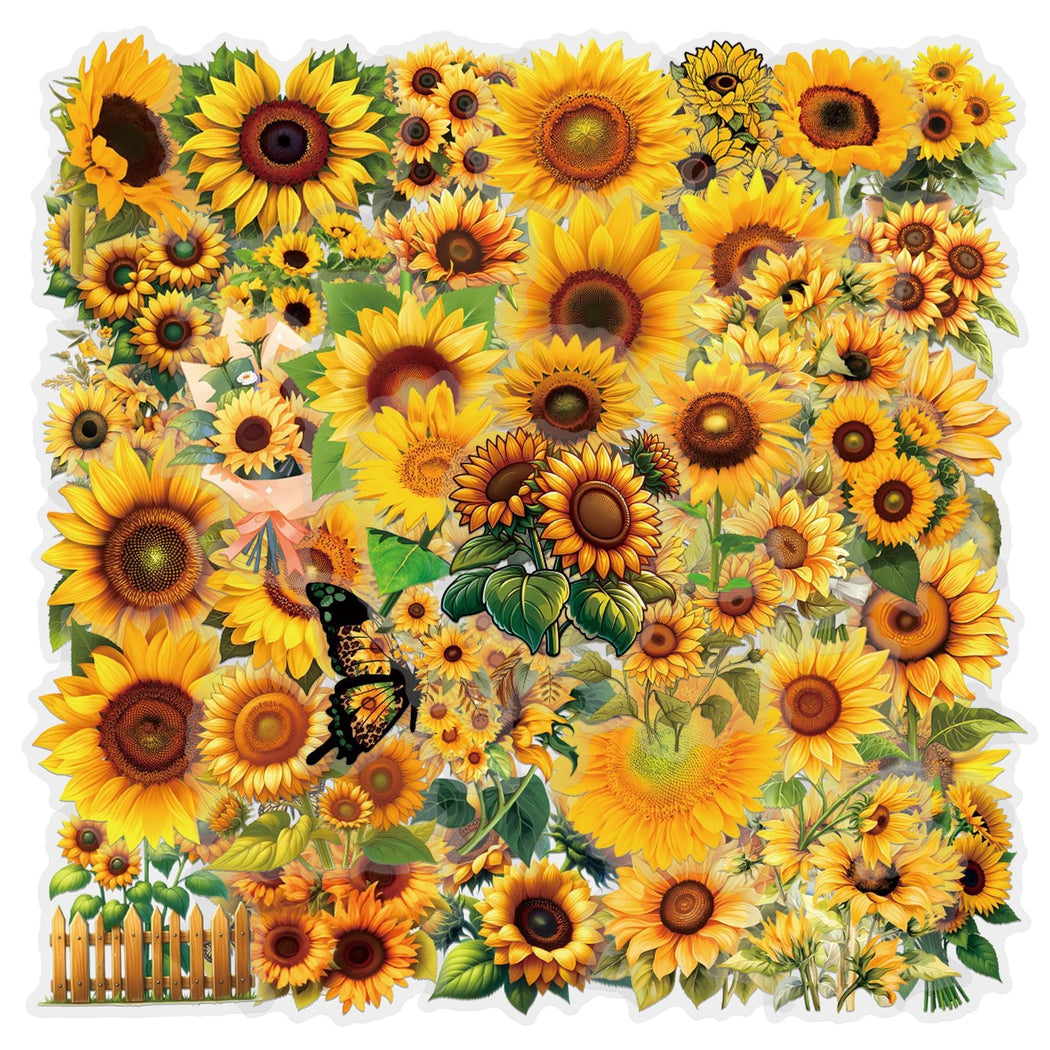 Lunira - Sunflower Butterfly Sticker Pack