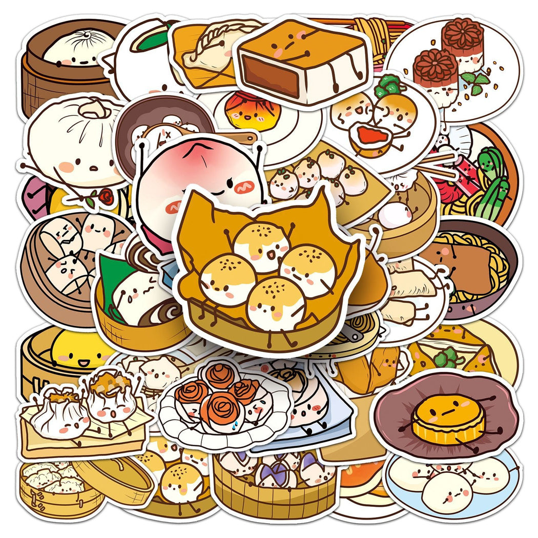 Lunira - Cartoon Doodle 50-Piece Sticker Pack
