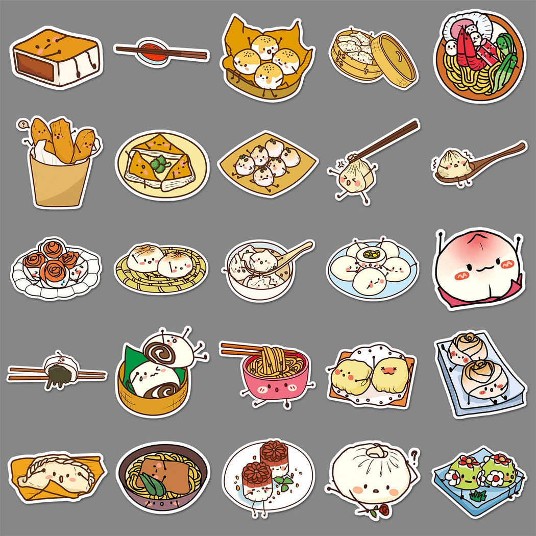Lunira - Cartoon Doodle 50-Piece Sticker Pack