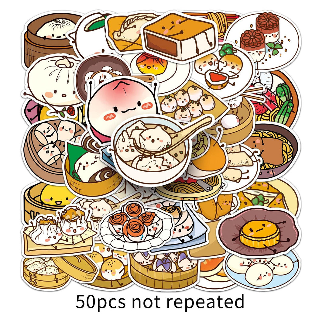 Lunira - Cartoon Doodle 50-Piece Sticker Pack