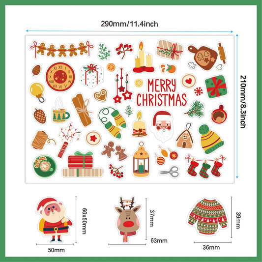 Lunira - Christmas Santa Gift 4-Piece Sticker Pack
