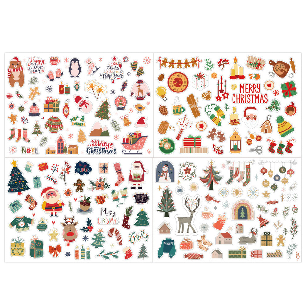 Lunira - Christmas Santa Gift 4-Piece Sticker Pack